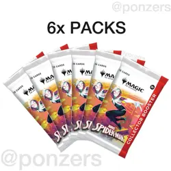 Magic The Gathering MTG Marvel Spider Man Collector 6x Booster Packs *PRESALE* ✨ - Image 1