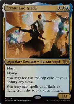 0224 ERRANT AND GLADA RARE MARCH OF THE MACHINE MTG CARD - Image 1