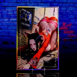 Neko Boa Hancock Waifu A5 Premium Card Holo Foil Framed Oversized Acrylic - Image 1