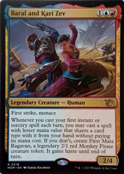 0218 BARAL AND KARI ZEV RARE MARCH OF THE MACHINE MTG CARD - Image 1