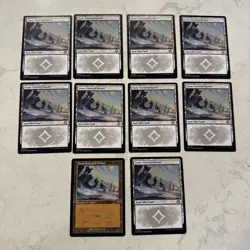 Magic the Gathering MTG Snow-covered Wastes Set Of 10 Cards - Image 1