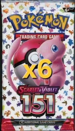 Pokemon 151 Booster Pack LOT OF 6. NEW & SEALED 🔥 - Image 1