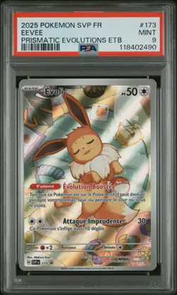 🇫🇷 EVOLI PSA 9 - PROMO SVP 173 EVOLUTION PRISMATIQUE FR EV Carte Pokemon 🇫🇷 - Image 2
