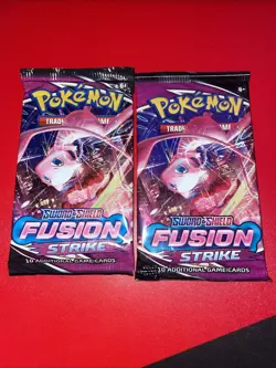 Pokemon TCG Sword & Shield Fusion Strike 2 Booster Packs of 10 cards each SEALED - Image 1
