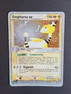 Ampharos ex 89/97 Dragon Ultra Rare SWIRL Pokemon TCG - Image 3