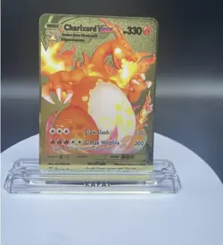 Charizard VMAX Gold Metal Pokemon Card Collector's Edition - Image 1