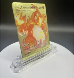 Charizard VMAX Gold Metal Pokemon Card Collector's Edition - Image 2