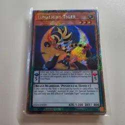 Lunalight Tiger - RA04 - Platinum Secret Rare - Yugioh Euro NM - Image 1