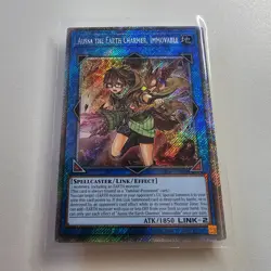 Aussa The Earth Charmer Immovable - RA04 - Platinum Secret Rare - Yugioh Euro NM - Image 1