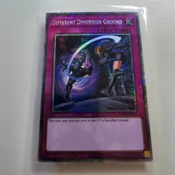 Different Dimension Ground - RA04 - Platinum Secret Rare - Yugioh Euro NM - Image 1