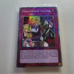 Dragonmaid Tidying - RA04 - Platinum Secret Rare - Yugioh Euro NM - Image 1