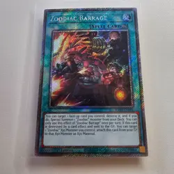 Zoodiac Barrage - RA04 - Platinum Secret Rare - Yugioh Euro NM - Image 1