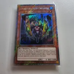 Atlantean Heavy Infantry - RA04 - Platinum Secret Rare - Yugioh Euro NM - Image 1