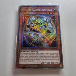 Utopic Onomatopoeia - RA04 - Platinum Secret Rare - Yugioh Euro NM - Image 1