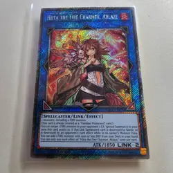 Hiita The Fire Charmer Ablaze - RA04 - Platinum Secret Rare - Yugioh Euro NM - Image 1