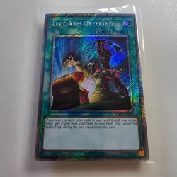 Left Arm Offering - RA04 - Platinum Secret Rare - Yugioh Euro NM - Image 1