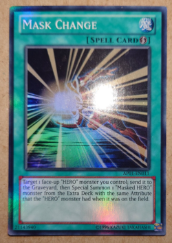 YUGIOH MASK CHANGE SUPER RARE AP01-EN011 - Image 1