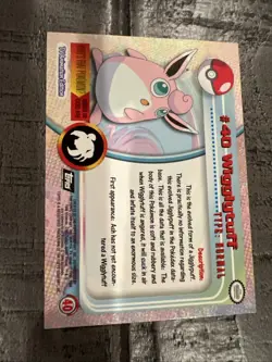 Pokemon Card - 2000 Topps Chrome Series 1 Wigglytuff #40 Holo Foil LP - Image 2