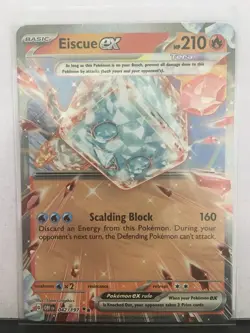 Eiscue ex 042/197 Near Mint Condition Card Pokemon TCG! Read The Description! - Image 1