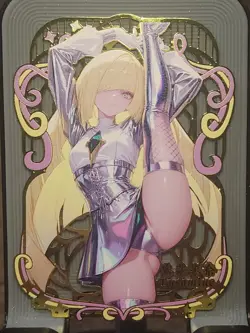 Lusamine Pokemon Numbered 046/100 Metal Card Goddess Story Anime Waifu - Image 1