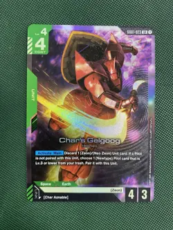 GUNDAM Card Game TCG GD01-023 Char's Gelgoog LR Newtype Rising - Image 1