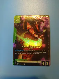 GUNDAM Card Game TCG GD01-023 Char's Gelgoog LR Newtype Rising - Image 1
