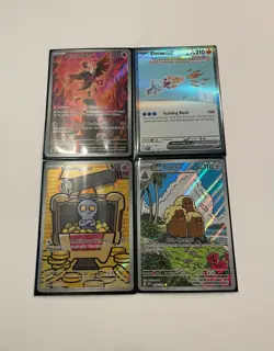 Pokemon TCG 4 card lot Full Arts Ultra Rares and EX - Image 1
