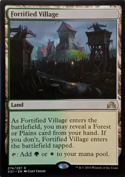 274/297 FORTIFIED VILLAGE RARE SHADOWS OVER INNISTRAD MTG CARD - Image 1