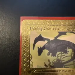 Shining Charizard 107/105 Gold Foil Fan Art Pokemon Card 1ST EDITION 1999 - Image 5