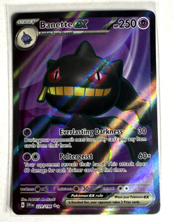 Pokemon Banette EX 229/198 Scarlet & Violet Full Art Holo Card NM Condition - Image 1