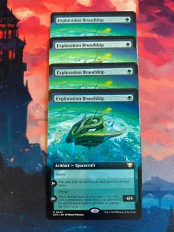 MTG Edge of Eternities Exploration Broodship Extended Art x 4 - Image 1