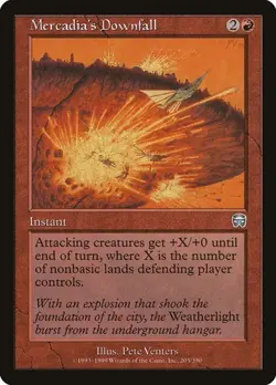 2x Mercadia's Downfall Mercadian Masques HP MTG - Image 1