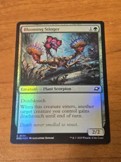 MTG Edge of Eternities - Blooming Stinger - EOE 174 - FOIL - Image 1