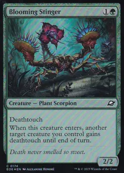 MTG Edge of Eternities - Blooming Stinger - EOE 174 - FOIL - Image 2