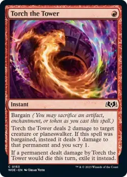 Torch the Tower - Near Mint MTG Wilds of Eldraine - Image 1