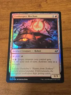 MTG Edge of Eternities - Zookeeper Mechan - EOE 170 - FOIL - Image 1
