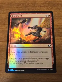 MTG Edge of Eternities - Bombard - EOE 129 - FOIL - Image 1