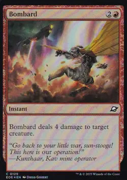 MTG Edge of Eternities - Bombard - EOE 129 - FOIL - Image 2
