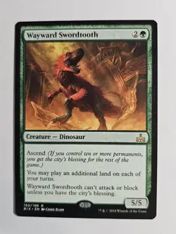 Wayward Swordtooth #150 NM Rivals of Ixalan RIX Magic MTG - Image 1