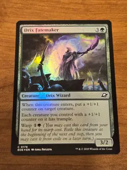 MTG Edge of Eternities - Drix Fatemaker - EOE 178 - FOIL - Image 1