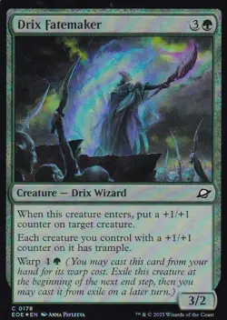 MTG Edge of Eternities - Drix Fatemaker - EOE 178 - FOIL - Image 2