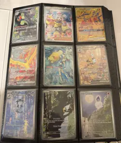 Pokemon Binder Lot Collection Of 306 Cards Illustration Rares Full Arts, Ex’s ++ - Image 1