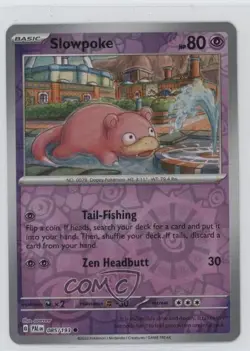 Slowpoke Reverse Foil Pokemon SV02: Paldea Evolved #085 0cv - Image 1