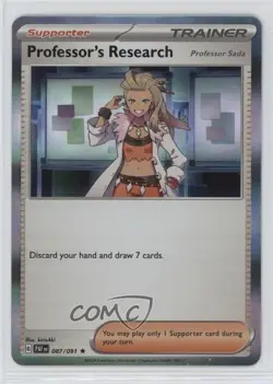 Professor's Research Pokemon Scarlet & Violet Paldean Fates #087 11pj - Image 1