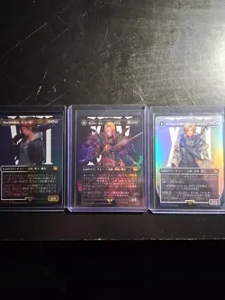 MTG Final Fantasy Japanese: Dion, Bahamut's Dominant, Zenos, And Another *Foils* - Image 1