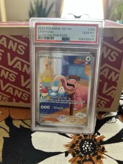 Pokemon 2024 TEF en Lickitung #180 Illustration Rare PSA 10 - Image 1