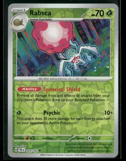 Pokemon Rabsca #024/162 SV05: Temporal Forces Uncommon Reverse Holo - Image 1