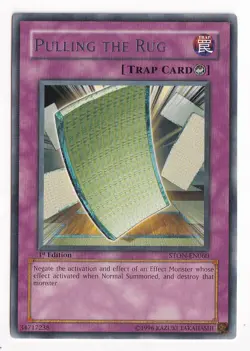 YUGIOH-1x- Pulling the Rug - Silver Rare - STON-EN060 - 1st Edition - Image 1