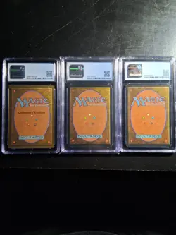 MTG Graded Cards X3: Black Ward 8.5, Fallen Angel 9.5, And Inquisition 9 - Image 2