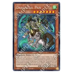 Yugioh! Dracotail Pan JUSH-EN003 Rare 1st Edition NM Justice Hunters - Image 1